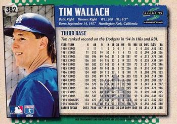 1995 Score - Platinum Team Sets #382 Tim Wallach Back