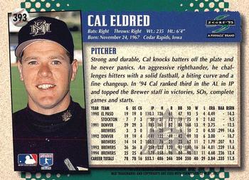 1995 Score - Platinum Team Sets #393 Cal Eldred Back