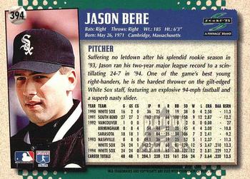 1995 Score - Platinum Team Sets #394 Jason Bere Back