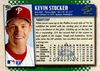 1995 Score - Platinum Team Sets #405 Kevin Stocker Back