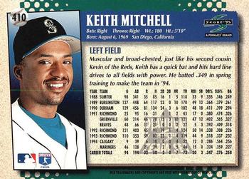 1995 Score - Platinum Team Sets #410 Keith Mitchell Back