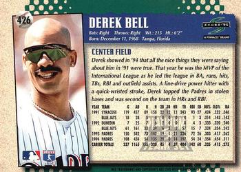 1995 Score - Platinum Team Sets #426 Derek Bell Back