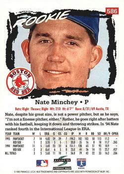1995 Score - Platinum Team Sets #586 Nate Minchey Back