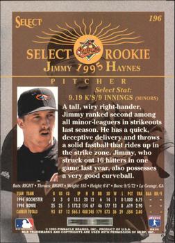 1995 Select - Artist's Proofs #196 Jimmy Haynes Back