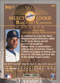 1995 Select - Artist's Proofs #197 Raul Casanova Back