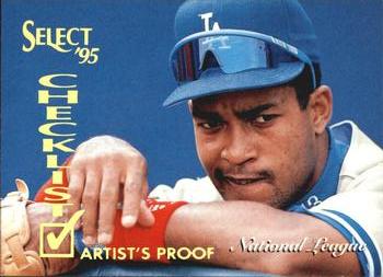 1995 Select - Artist's Proofs #247 National League Checklist Front
