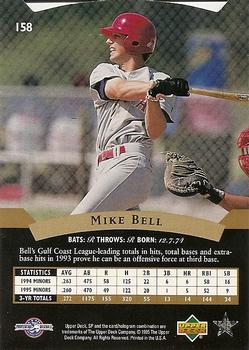 1995 SP Top Prospects #158 Mike Bell  Back