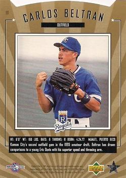 1995 SP Top Prospects #111 Carlos Beltran  Back