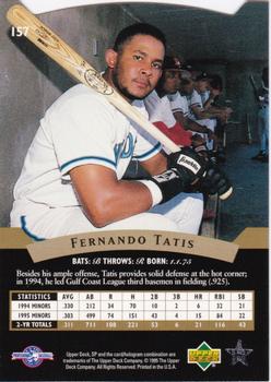 1995 SP Top Prospects #157 Fernando Tatis  Back