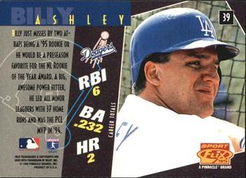 1995 Sportflix - Artist's Proofs #39 Billy Ashley Back