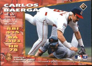 1995 Sportflix UC3 - Artist's Proofs #43 Carlos Baerga Back