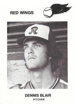 1977 McCurdy's Rochester Red Wings #23 Dennis Blair Front