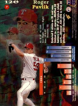 1995 Topps - Stadium Club First Day Issue #120 Roger Pavlik Back