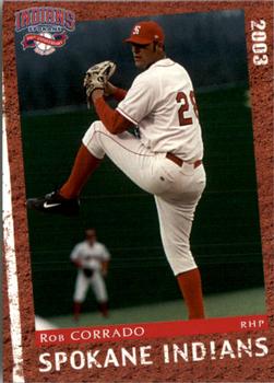 2003 Grandstand Spokane Indians #NNO Rob Corrado Front