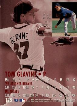 1995 Ultra - Gold Medallion #125 Tom Glavine Back