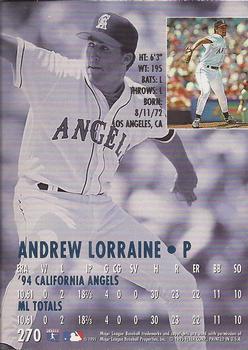 1995 Ultra - Gold Medallion #270 Andrew Lorraine Back