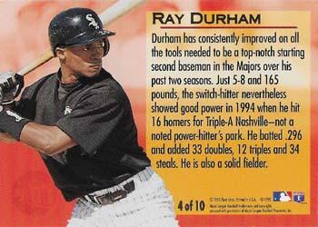 1995 Ultra - Golden Prospects Gold Medallion #4 Ray Durham Back