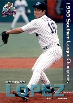 1999 Grandstand Mobile BayBears 1998 Southern League Champions #NNO Rodrigo Lopez Front