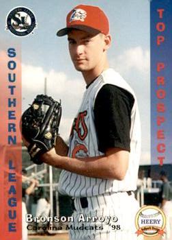 1998 Grandstand Southern League Top Prospects #25 Bronson Arroyo Front