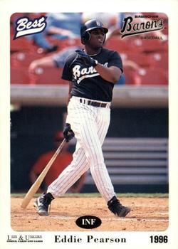 1996 Best Birmingham Barons #1 Eddie Pearson Front