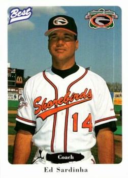 1996 Best Delmarva Shorebirds #3 Ed Sardinha Front