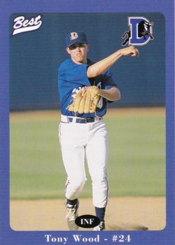 1996 Best Durham Bulls Blue #22 Tony Wood Front