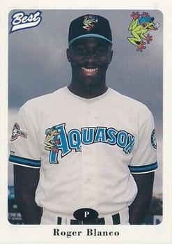 1996 Best Everett AquaSox #3 Roger Blanco Front