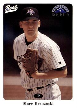 1996 Best Portland Rockies #9 Marc Brzozoski Front