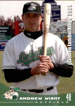 2004 Grandstand Clinton LumberKings #NNO Andrew Wishy Front