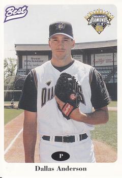 1996 Best Lethbridge Black Diamonds #6 Dallas Anderson Front