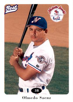 1996 Best Nashville Sounds #20 Olmedo Saenz Front