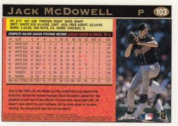 1997 Topps Chrome #103 Jack McDowell Back