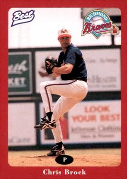 1996 Best Richmond Braves Update #5 Chris Brock Front