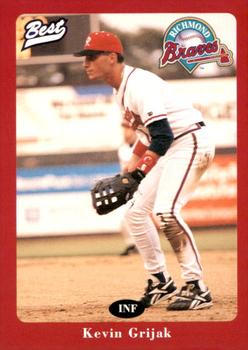 1996 Best Richmond Braves Update #10 Kevin Grijak Front