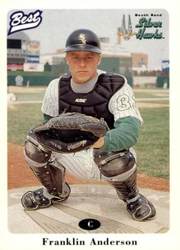 1996 Best South Bend Silver Hawks #4 Franklin Anderson Front