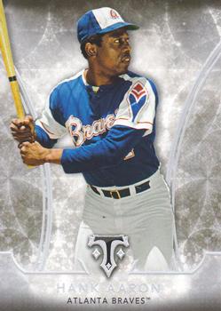 2015 Topps Triple Threads #19 Hank Aaron Front