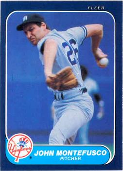 1986 Fleer #111 John Montefusco Front