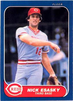 1986 Fleer #177 Nick Esasky Front