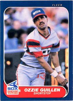 1986 Fleer #206 Ozzie Guillen Front