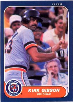 1986 Fleer #226 Kirk Gibson Front