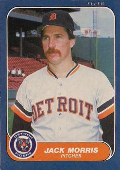 1986 Fleer #232 Jack Morris Front