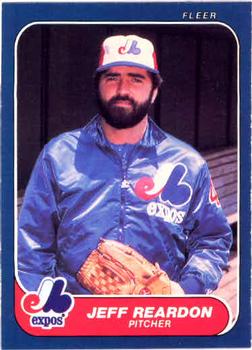 1986 Fleer #257 Jeff Reardon Front