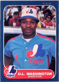 1986 Fleer #264 U.L. Washington Front