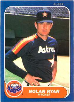 1986 Fleer #310 Nolan Ryan Front