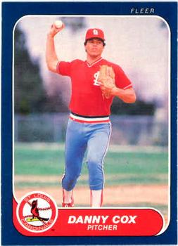 1986 Fleer #32 Danny Cox Front