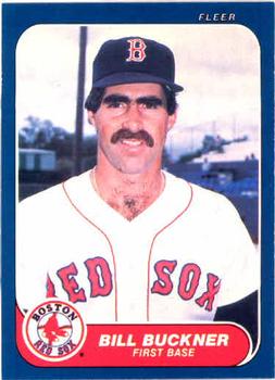 1986 Fleer #343 Bill Buckner Front