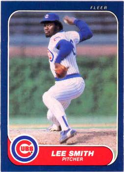 1986 Fleer #380 Lee Smith Front