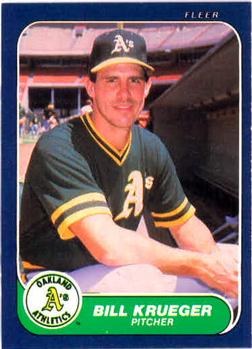 1986 Fleer #424 Bill Krueger Front