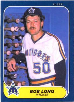 1986 Fleer #468 Bob Long Front