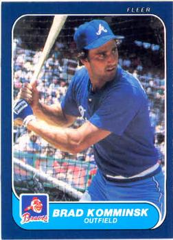 1986 Fleer #520 Brad Komminsk Front